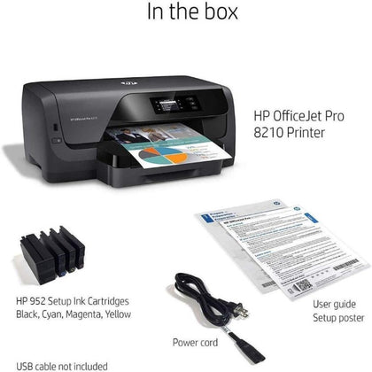 HP OfficeJet Pro 8210 Wireless Color Printer, HP Instant Ink (D9L64A)
