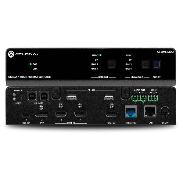 ATLONA AT-OME-MS42 Omega 4x2 4K/UHD Multi-Format Matrix Switcher Kit