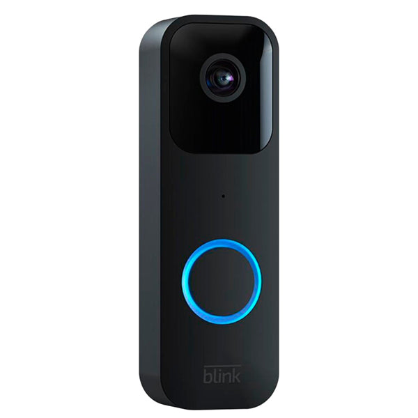 Blink Smart Wifi Video Doorbell – Wired/Battery Operated, Black, Model B08SG2MS3V