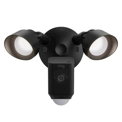 Ring Floodlight Cam Plus Outdoor Wired 1080p Surveillance Camera - Black