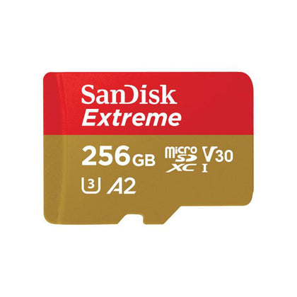 SanDisk 256GB Extreme microSDXC UHS-I/U3 A2 Micro .SDSQXAV-256G-GN6MA