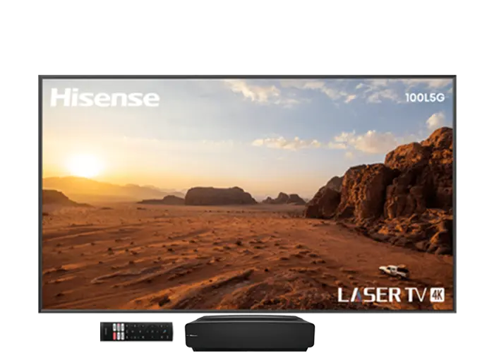Hisense 100L5G-CINE100A 100" 4K Ultra-Short-Throw Laser TV & 100' ALR Cinema Screen