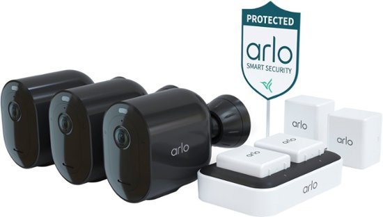 Arlo Pro 4 XL Spotlight 3 Camera Security Bundle VMS4352P-1CCNAS