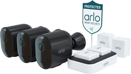 Arlo Pro 4 XL Spotlight 3 Camera Security Bundle