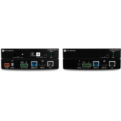 ATLONA AT-HDR-EX-100CEA-KIT HDBaseT Transmitter and Receiver Set with Ethernet, Control, PoE and Return Audio