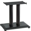 SANUS NFC18b 18” Tall Center Channel Speaker Stands with 14" x 8" Top Plate - Black