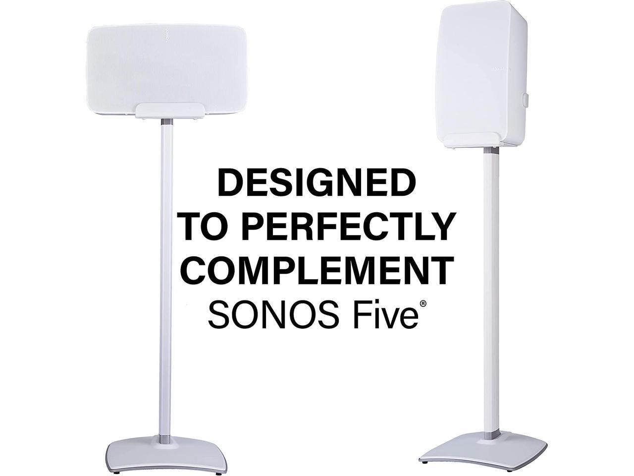 Wireless Speaker Stands Designed for Sonos Five and Play: 5 Speakers White