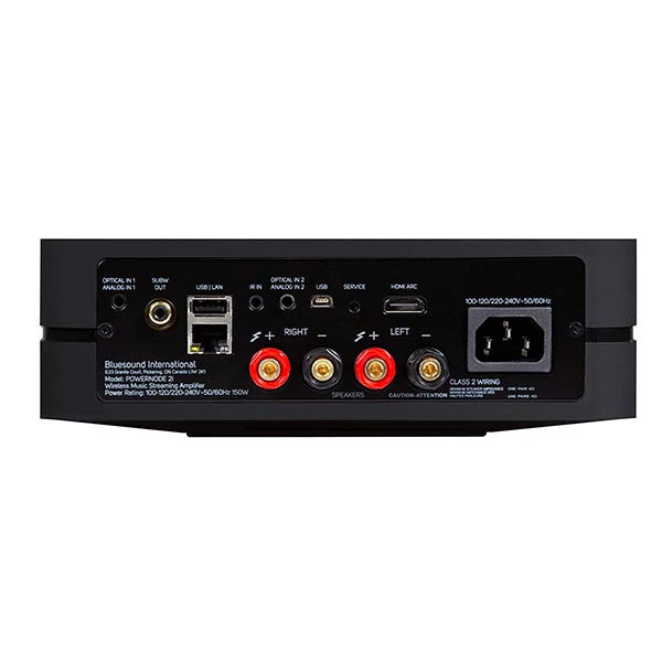 Bluesound Powernode 2i Wireless Multi-Room Streaming High-Res Amplifier Black