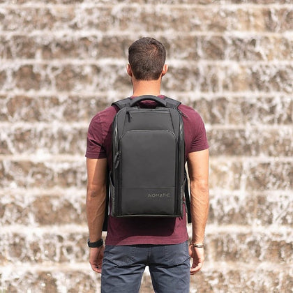 NOMATIC Travel Pack- Black Water Resistant Anti-Theft 30L Flight Approved Carry on Laptop Bag Computer Backpack