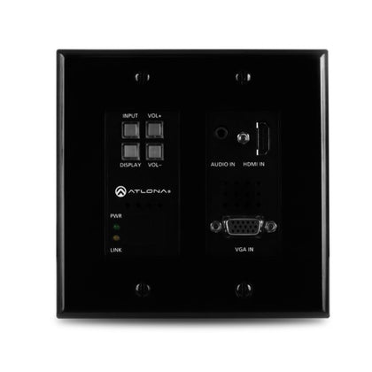 ATLONA AT-HDVS-200-TX-WP Wall Plate Switcher with HDBaseT - (Black)