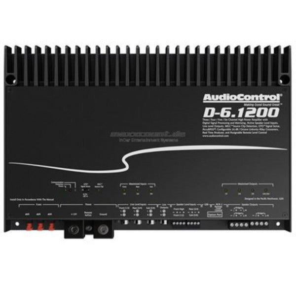 AudioControl D-6.1200 6/5/4/3 Channel Amplifier with Matrix DSP