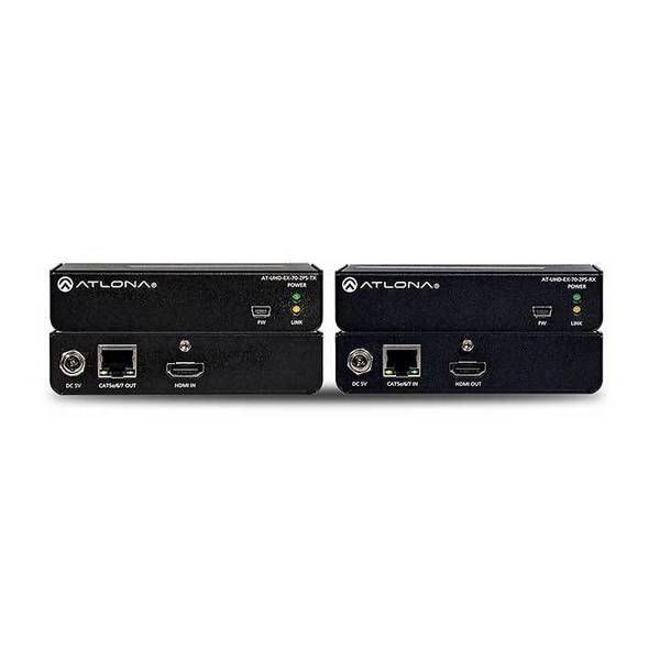 Atlona AT-UHD-EX-70-2PS | 4K UHD HDMI Over HDBaseT Transmitter Receiver Kit