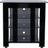 SANUS SFA29B Steel Series 29" Tall Four-Shelf AV Stand - Black