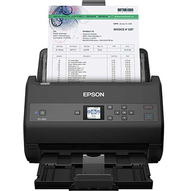 Epson - WorkForce ES-865 Color Duplex Document Scanner