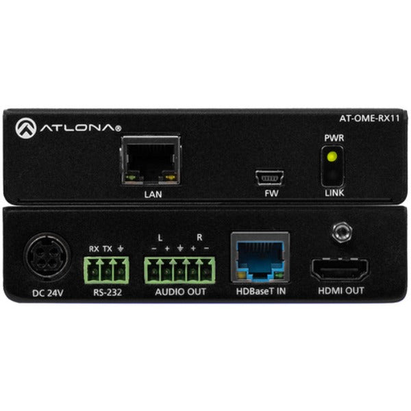 ATLONA AT-OME-RX11 HDBaseT Receiver with Control Audio Output and PoE