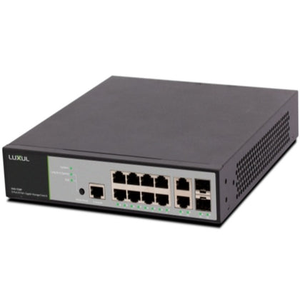 Luxul XMS-1208P 12-Port/8 PoE+ Gigabit Managed Switch