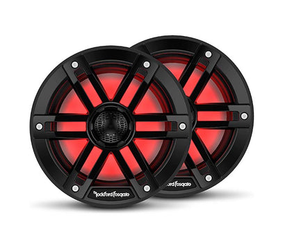 Rockford Fosgate M1-65B Color Optix Marine 2-Way 6.5-Inch Speaker Set - Black