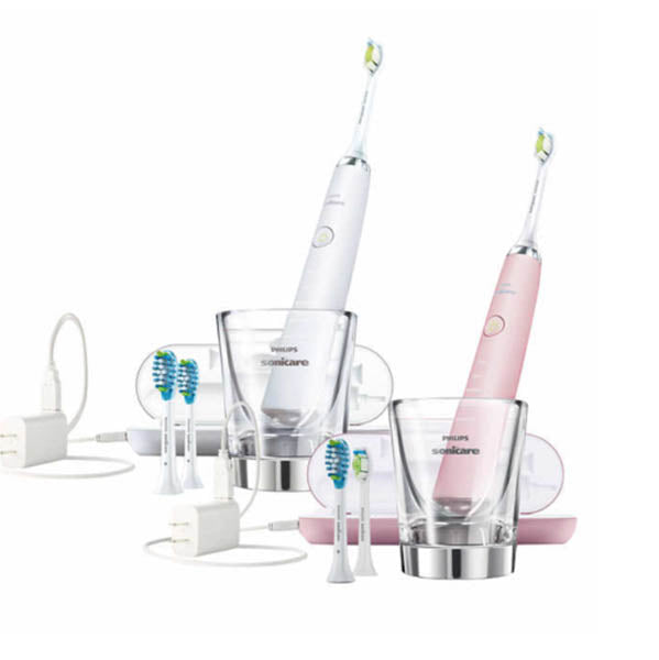 Philips Sonicare DiamondClean Rechargeable Electric Toothbrush 2 pk, Pink